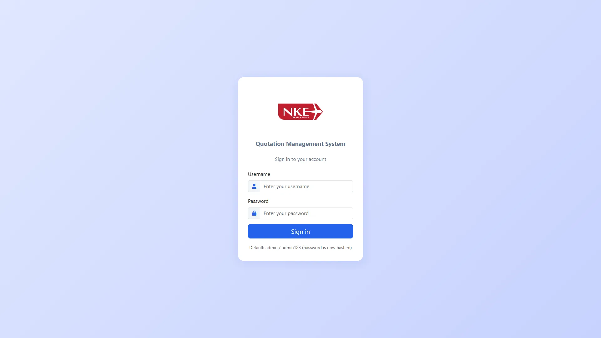 Quotation Management System Application Preview